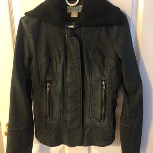 Seven Jeans Charcoal Denim Jacket